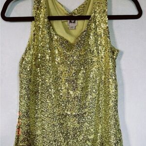 Anne Klein Sparkling Sequin Tank Top